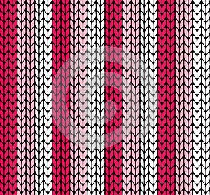 Pink seamless knitted pattern