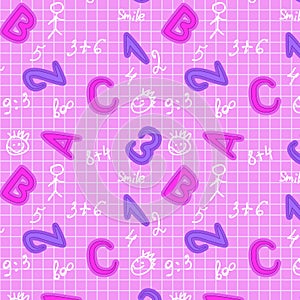 Pink seamless pattern