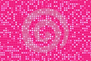 Pink seamless pattern with glitter effect. Cute background for valentine day card. Simple glamorous circle ornament