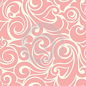 Pink seamless pattern. Vector background