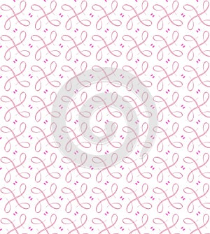 Pink Seamless Ribboned Pattern