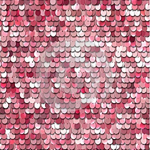 Pink sequined background