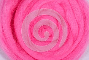 Pink sheep wool background texture