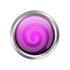 Pink shiny button