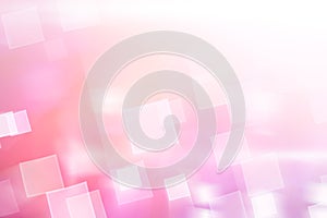 Pink shiny square lights abstract background