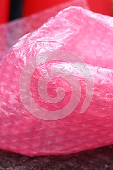 Pink Shockproof plastic for impact protection.