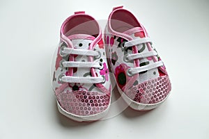 Pink shoes for new born baby girl