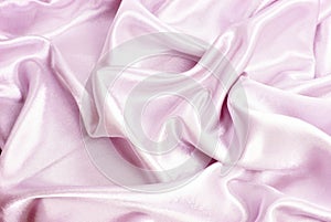 Pink silk drapery