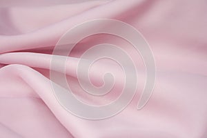 Pink silk fabric for background or texture