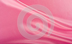 Pink silk folds of fabric