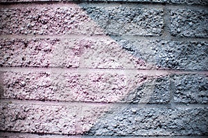 Pink and Silver Gray Brick Wall Background