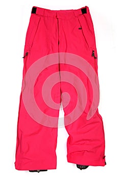 Pink ski pants