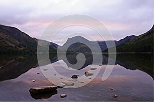 Pink sky Buttermere 1