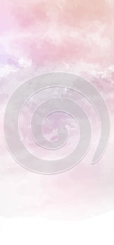 Pink sky in Pastels colur.pink sky vector background.Vertical image.