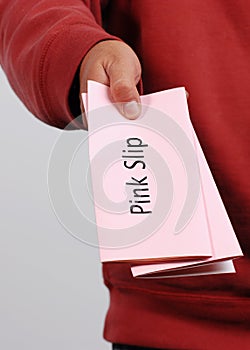 Pink slip notice