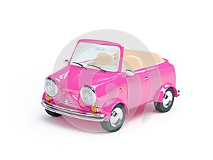 Pink small car