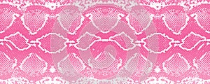 Pink snake texture background print vector repeating seamless