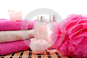 Pink spa bathroom accessory