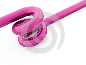 Pink spiral spring concept rendered