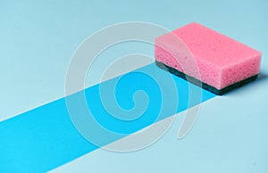 Sponge cleansing surface