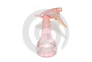 Pink spray bottle