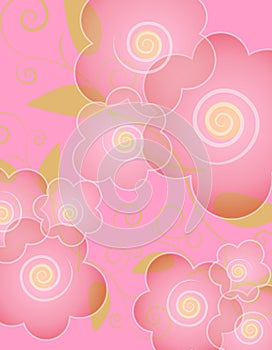 Pink Spring Opaque Flower Background