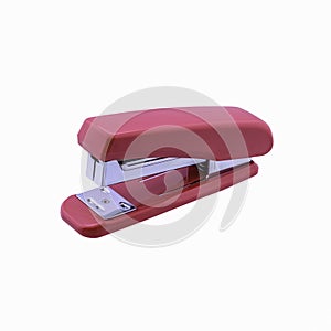 Pink stapler isolated,with a clipping path