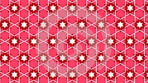 Pink Star Pattern Illustrator