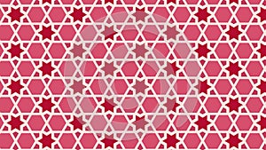 Pink Stars Background Pattern