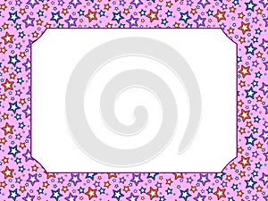 Pink Stars Frame