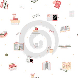 Pink stationery pattern