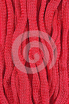 Pink stockinet ribbons background