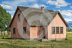 Pink Stucco House