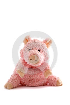 Pink stuffed piglet