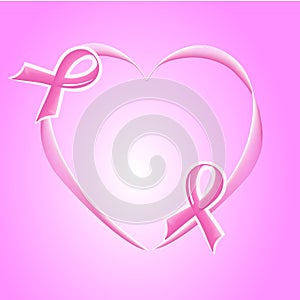 Pink Support Ribbon background
