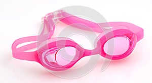 Pink Swimming goggles