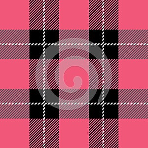 Pink tartan plaid pattern