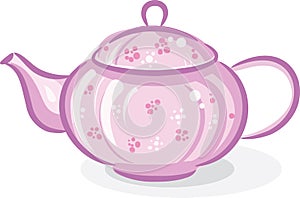 Pink teapot