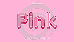 Pink Text Effect, Editable Text Effect