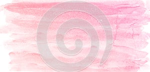 Pink texture love hand drawn watercolor background, raster illustration
