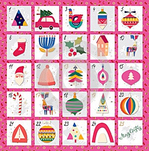 Pink-themed Advent Calendar