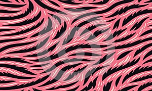 Pink Tiger Stripe Pattern Background Animal.