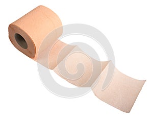 Pink toilet paper.