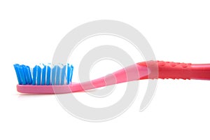 Pink toothbrush