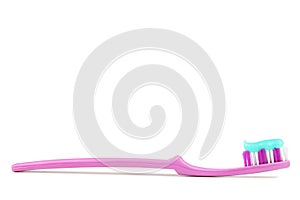 Pink toothbrush