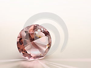 Pink topaz diamond photo
