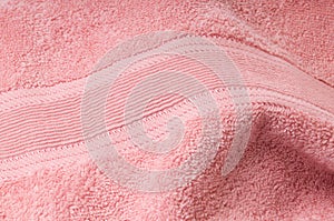 Pink towel photo