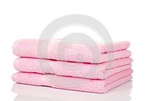 Pink towels