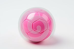 Pink Toy Toy Soccer Ball White Background