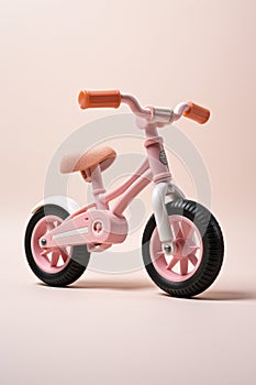 Pink Toy Toy Balance Bike White Background